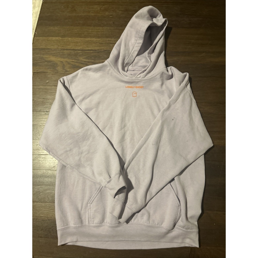 Lonely Ghost Hoodie Text Me When You Get Home Medium Purple Puff Orange